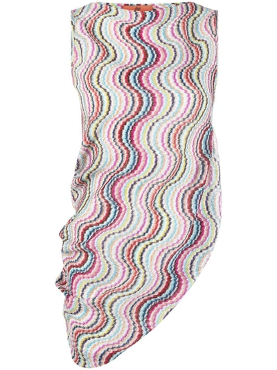 Missoni Sleeveless Top With Side Opening In Multicolor
