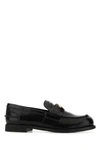 Miu Miu Women Leather Penny Loafers In Black