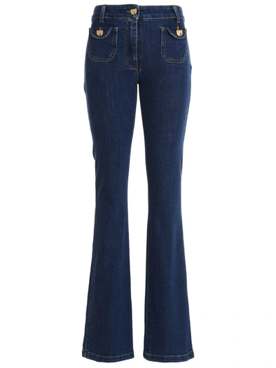 Moschino Teddy Jeans In Blue