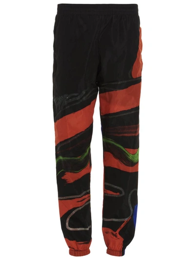 Moschino Print Joggers In Black
