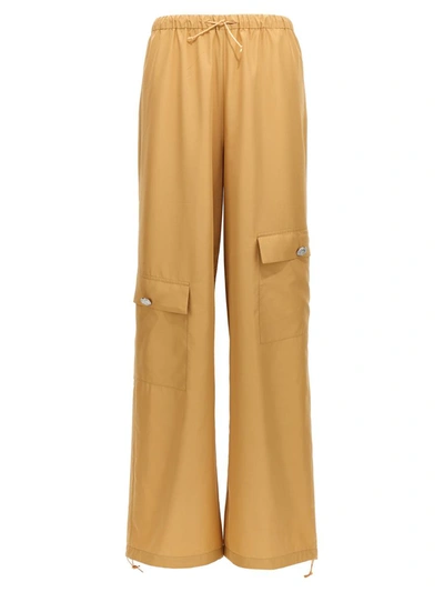 Not After Ten Parachute' Trousers Beige