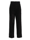 Nude Black Pleated Pants In Black