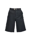 Objects Iv Life Deadstock Cotton Denim Carpenter Shorts In Blue
