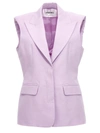 Ombra Milano Light Purple Blazer Jacket In Purple