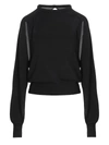 RAMAEL RAMAEL CUT OUT INSERT TOP SWEATER