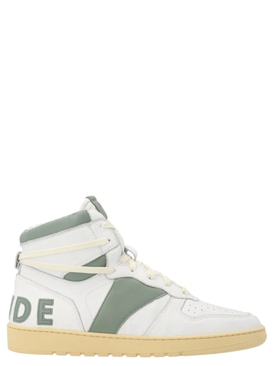 Rhude Ankle Lace-up Sneakers In Green