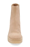 Dolce Vita Caster H2o Waterproof Lug Sole Platform Bootie In Dune Suede H2o