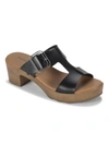 Baretraps Gwenney Womens Open Toe Slip On Slide Sandals In Black