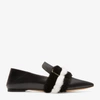 Bally Hamelia Women's 6223321 Black Leather Flat Pumps In Multi