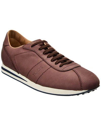 Tod's Allacciato Sportivo Leather Sneaker In Brown | ModeSens