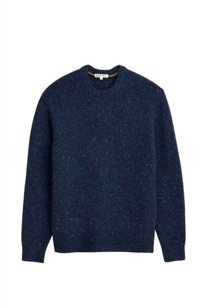 Alex Mill Jordan Marled Ribbed Cashmere Sweater In Blue