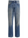 1989 Blue Graphic Jeans In Blue