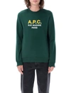 Apc Madame H Crew Neck Sweatshirt In Green