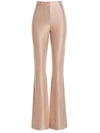 Alexandre Vauthier Pink Shiny Stretch Pants In Pink