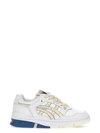 Asics White And Beige Ex89 Sneakers In White