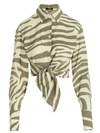Balmain Multicolor Zebra Print Shirt In Multicolor