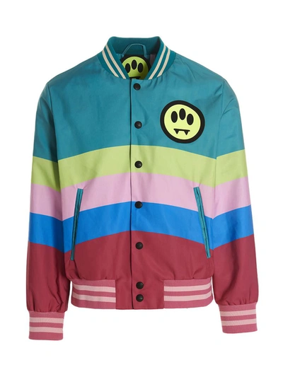 Barrow Graphic-print Varsity Jacket In Red