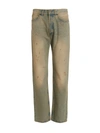 Darkpark 'larry' Distressed Faded Jeans In Light Blue