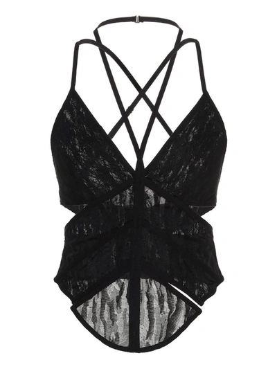 Dion Lee Black Camo Corset