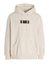 Doublet Men's Rust Embroidery Hoodie In White