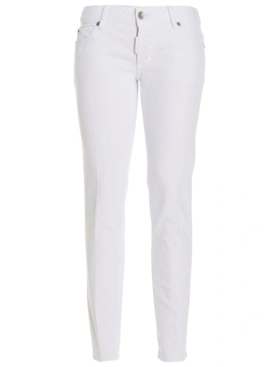 Dsquared2 Cropped Jeans - 白色 In White