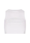 Dsquared2 Cut-out Viscose-blend Top In White