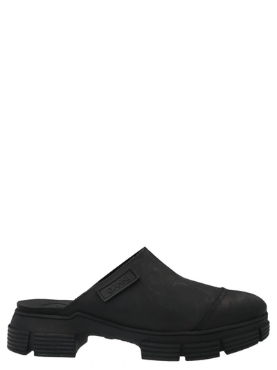 Ganni Slippers And Clogs Rubber Black | ModeSens