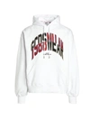 Gcds White College Hoodie In White