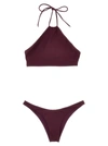 ATTICO LACE-UP BIKINI BEACHWEAR BORDEAUX