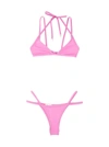 Attico Pink Double Strap Bikini