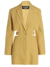 Jacquemus Yellow Le Raphia 'la Robe Bari' Minidress In Yellow
