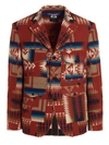 Junya Watanabe 'native Pendleton' Single Breast Jacket In Multicolor
