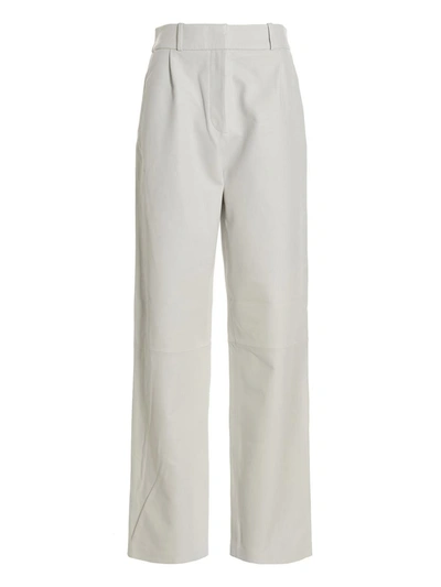 Kassl Editions Leather Pants In Blanco