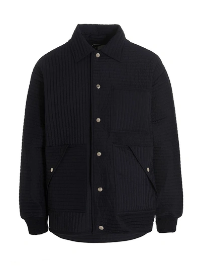 KHRISJOY KHRISJOY 'CHORE QUILTED STRIPES' DOWN JACKET