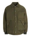 Khrisjoy Olive Chore Quilted Down Jacket In Green