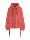 Khrisjoy 'chris Windbreaker Tweed' Jacket In Fuchsia