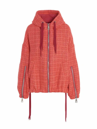 Khrisjoy Chris Windbreaker Tweed - Fucsia In Fuchsia