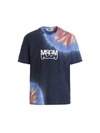 Msgm Butter Studio T-shirt Tie-dye Pattern In Multicolor