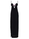 Nensi Dojaka Long Dress With Heart Detail In Black