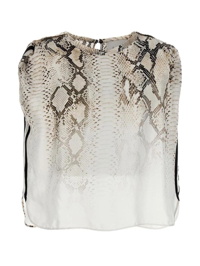 Nude Snake Bloshirt In Multicolor