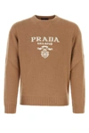 Prada Knitwear In Camel