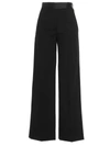 Proenza Schouler Satin Wool Pants In Black