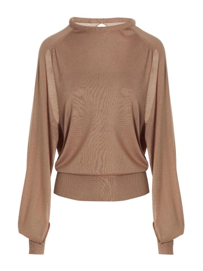 RAMAEL RAMAEL CUT OUT INSERT TOP SWEATER