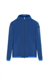Rrd Fitted Blue Zip-up Sweatshirt In Blue
