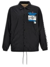Saint Mxxxxxx Unknown Coach Jacket In Black