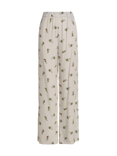 Sleeper Blossom-print Pyjama Trousers In Beige