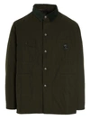 South2 West8 Dark Green Coverall Quilted Jacket In Green