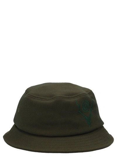 South2 West8 Logo Embroidery Bucket Hat In Green