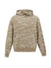 Stampd Beige Felpa Con Cappuccio Camo Leopard In Beige