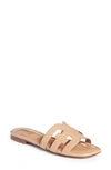 Sam Edelman Bay Cutout Slide Sandal In Almond Patent
